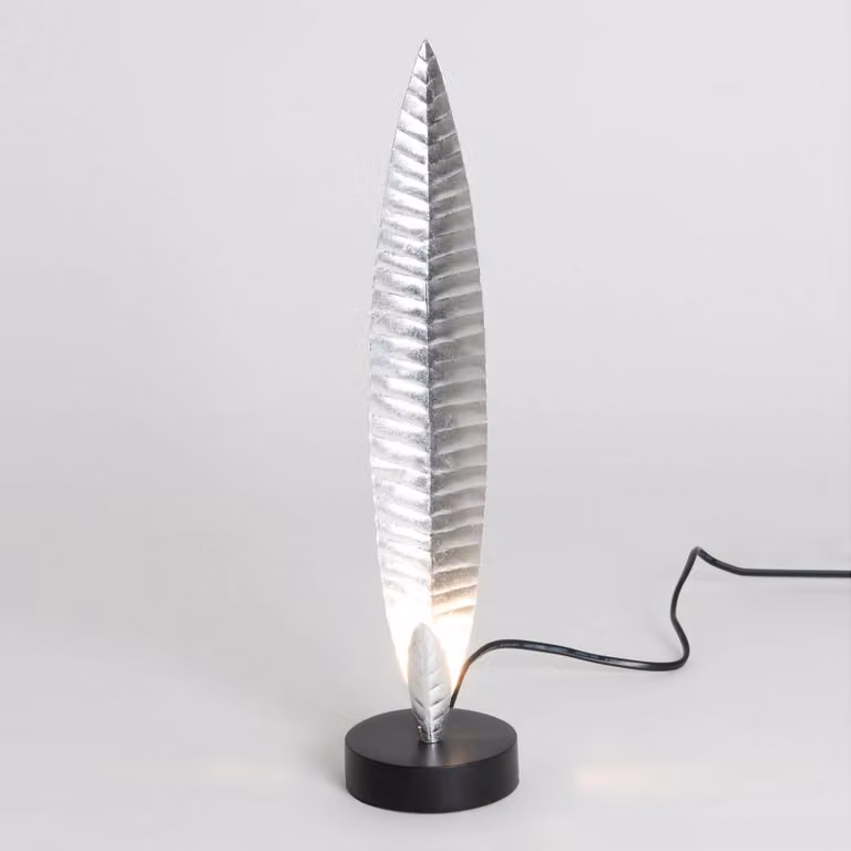 Holländer Lampada da tavolo di design Penna, Cromo / Argento, Soggiorno / Sala da pranzo, Metallo, Design, Lampada da tavolo