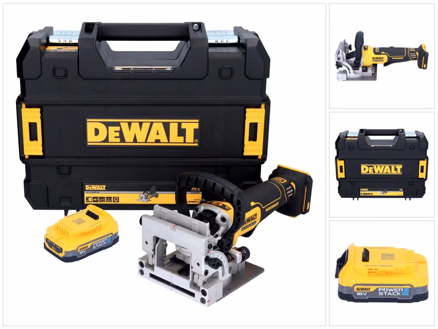 DeWalt DCW 682 NT fresa per tasselli piatti a batteria 18 V 102 x 20 mm brushless + 1x batteria Powerstack 1,7 Ah + TSTAK - senza caricabatterie
