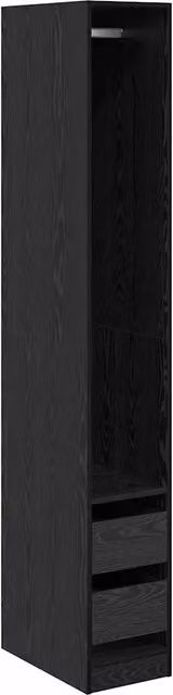 Guardaroba Rovere Nero 50 x 30 x 200 cm Legno multistrato CFW3369447