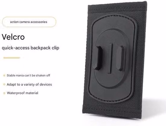 Clip universale per smartphone, action cam, telecamera da esterno