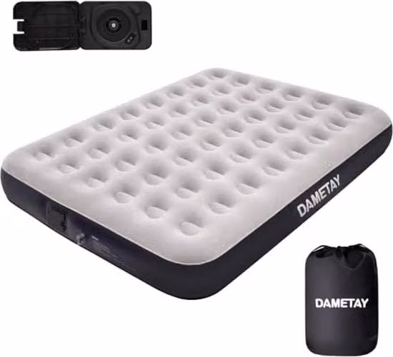 Matrassone aereazione automatica con pompa aereazione elettrica: letto aereeazione automatico letto aereeazione per 2 persone letto per campeggio e viaggi casa dimensioni 203 x 152 x 25 cm