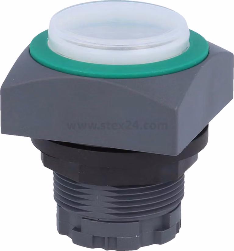 Georg Schlegel Pulsante a membrana illuminabile, quadrato, QUARTEX-R Corsa 6,0 mm - 1 pezzo