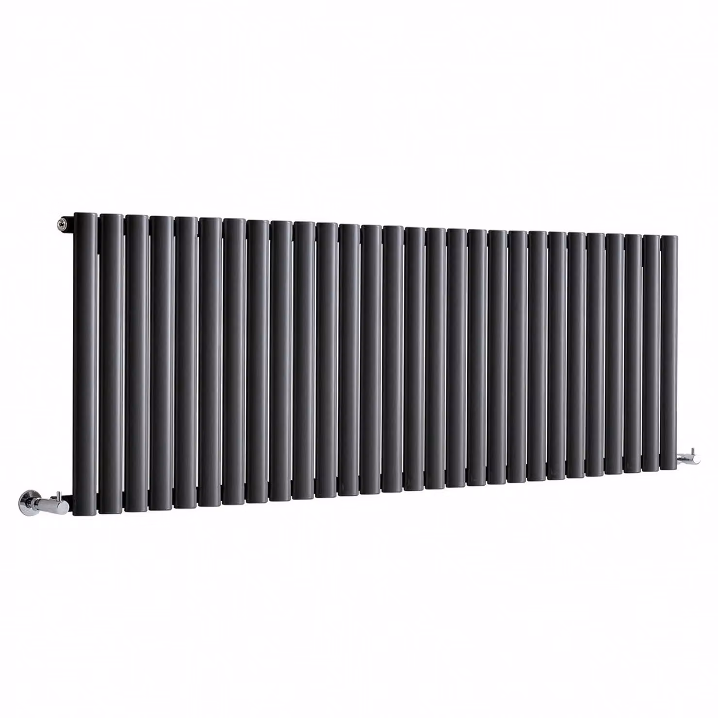 Radiatore di Design Orizzontale (Pannello Singolo) - 595mm x 1652mm - Antracite - Sterling Quinn by Hudson Reed