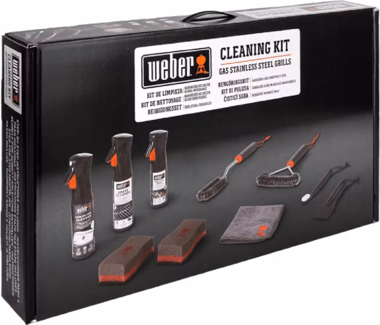 Set di pulizia per barbecue a gas Weber in acciaio inossidabile