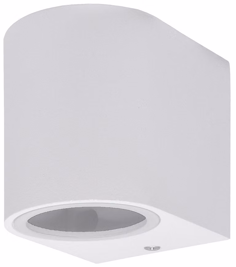 ChiliTec LED wall light CTW-1 per 1x GU10, IP44, custodia bianca