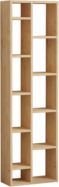 Libreria in legno Rovere Saphir color beige e marrone L/P/H: 45 x 20 x 150 cm – 1