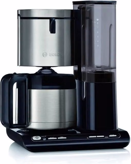 Bosch Styline TKA8A683 Macchina da caffè con filtro e caraffa termica da 1,1 l, 1100 W, colore Nero e Argento