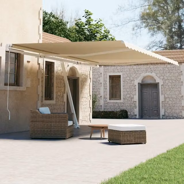 Tenda da Sole Autoportante Automatica 600x300 cm Crema 3069607