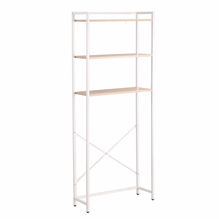 Scaffale Multiuso Salvaspazio Javely Max VESTIAMO CASA, Bianco, H 163 x L 68 x P 24 cm