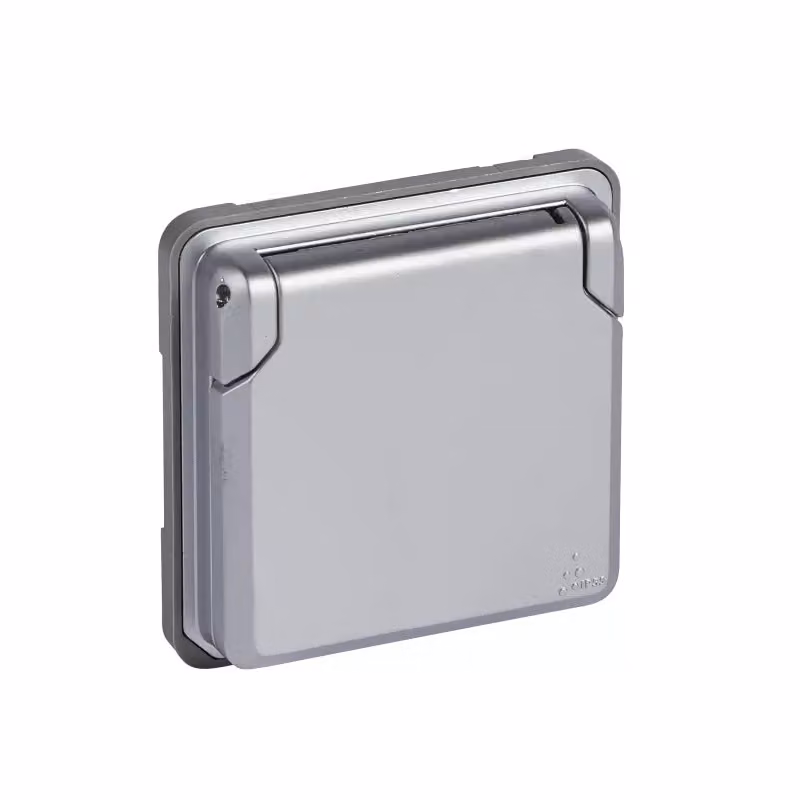 Presa Schuko IP44 grigio Soliroc - Presa 077834