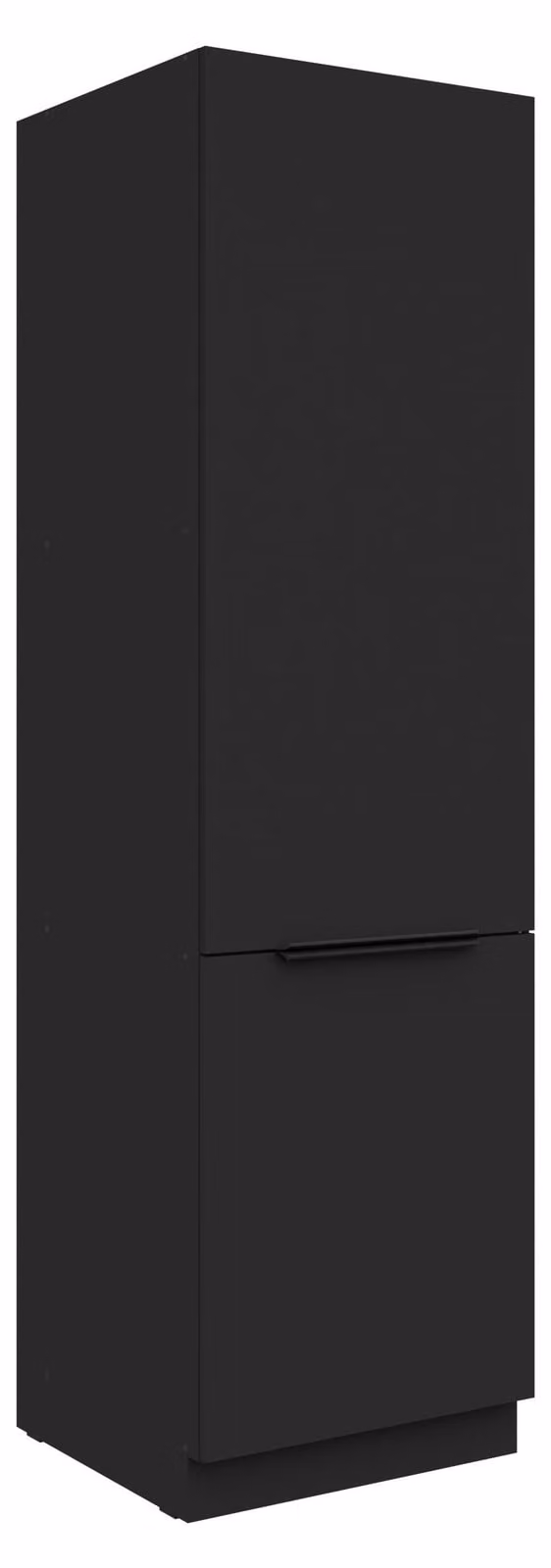 Armadio alto da cucina, 60 cm, modello SIENA, colore nero. Ideale per cucine a parete, blocchi cucina, cucine complete o cucine componibili