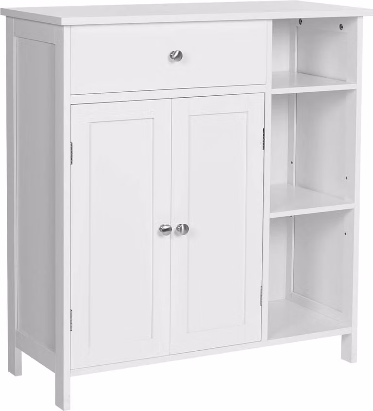 Mobile da bagno Rootz con cassetto - Mobile contenitore - Soluzione organizzativa - Contenitore a scomparti multipli - 75 cm x 30 cm x 80 cm