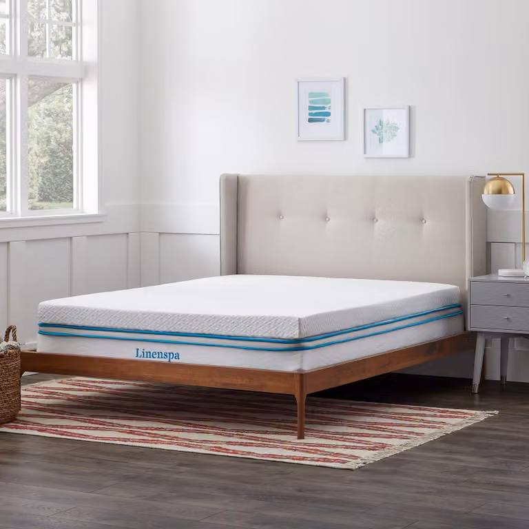 Topper per materasso, 80x190 cm, 10 cm di schiuma viscoelastica con gel, lavabile, colore bianco