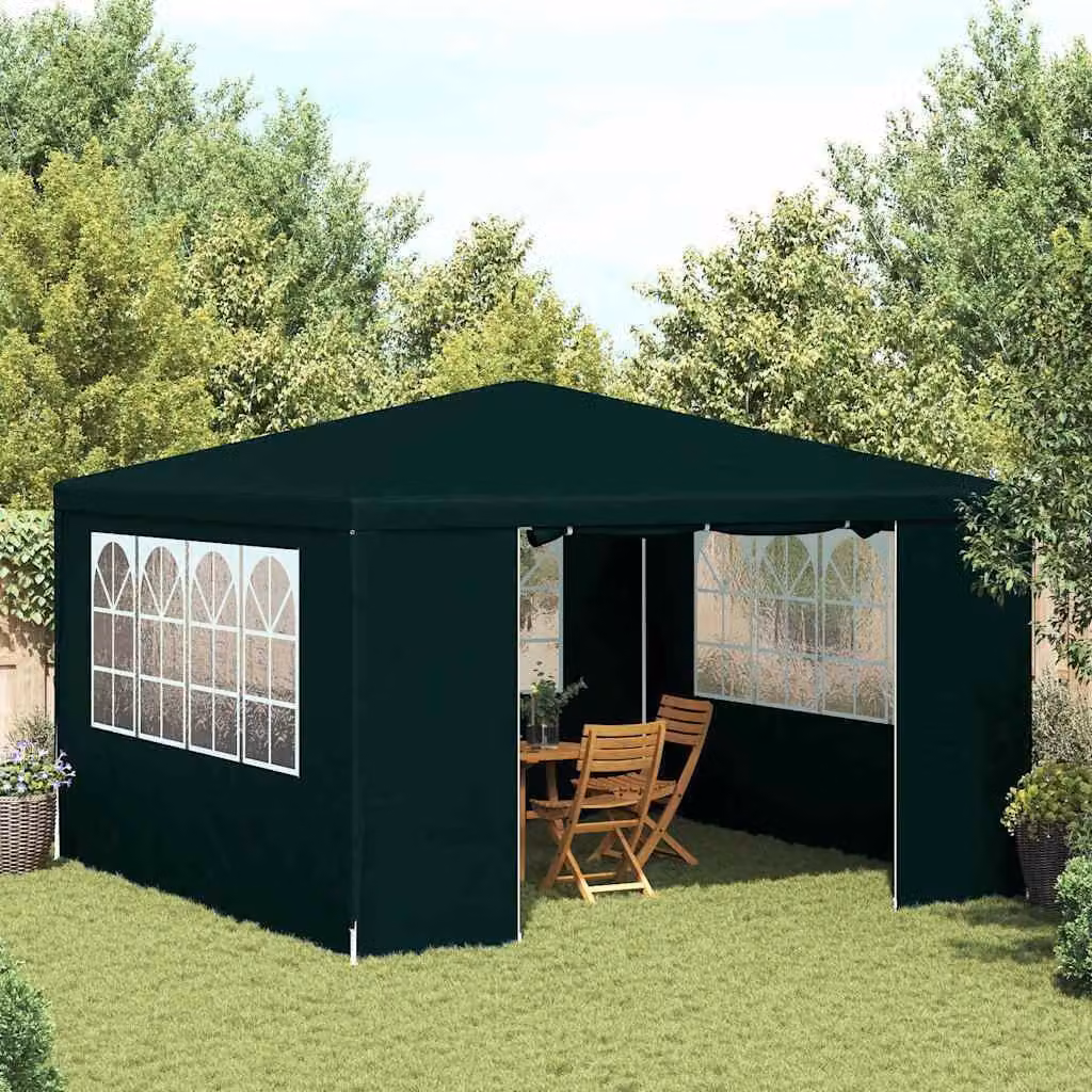 Maison Exclusive - Tenda da festa professionale con pareti laterali, dimensioni 4x4 metri, colore verde, grammatura 90 g/m²