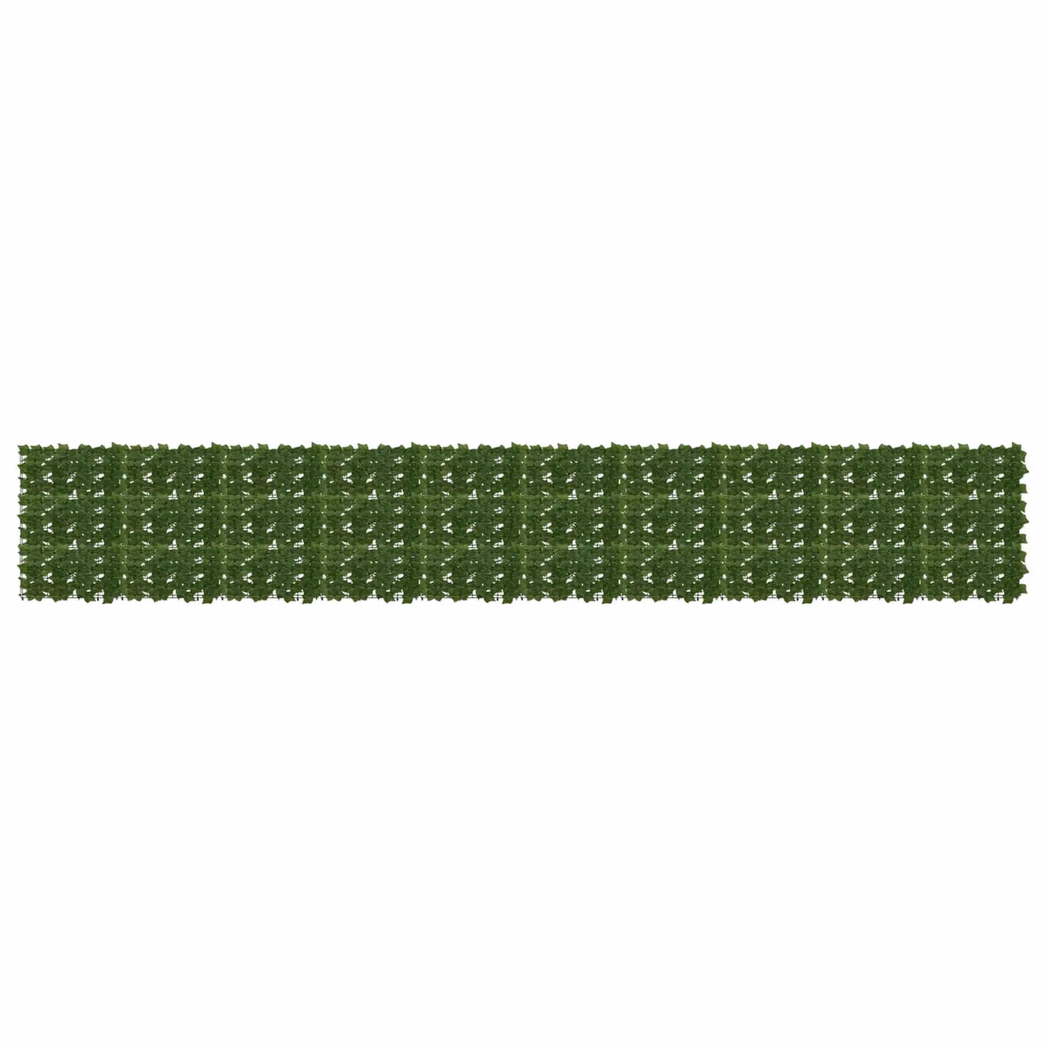 vidaXL Schermo per balcone con siepe artificiale a foglie, Verde, L: 500 cm x H: 75 cm