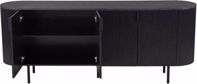 Buffet / Credenza VAGOS – 4 porte – Dimensioni L200 x H80 x P45 cm – Colore marrone scuro – Stile Design