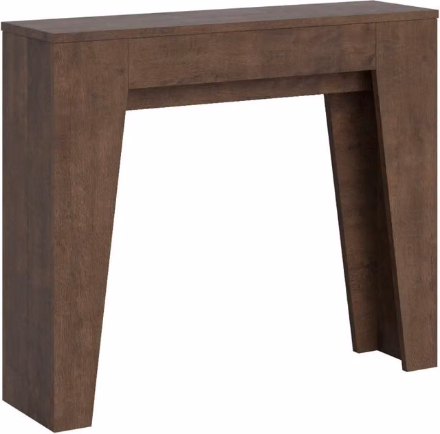 Consolle Allungabile 90x25/181 cm Pannelli in Nobilitato Narrow Noce