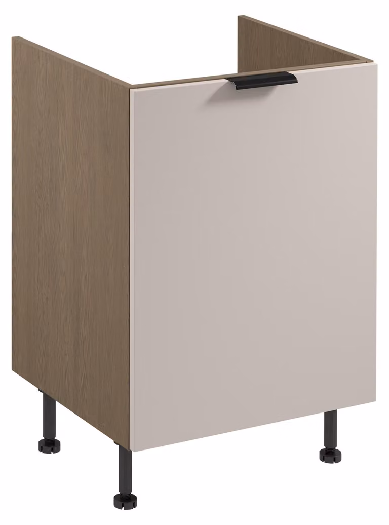 Mobile sottolavabo SALERNO - larghezza 60 cm, blu tempesta / beige