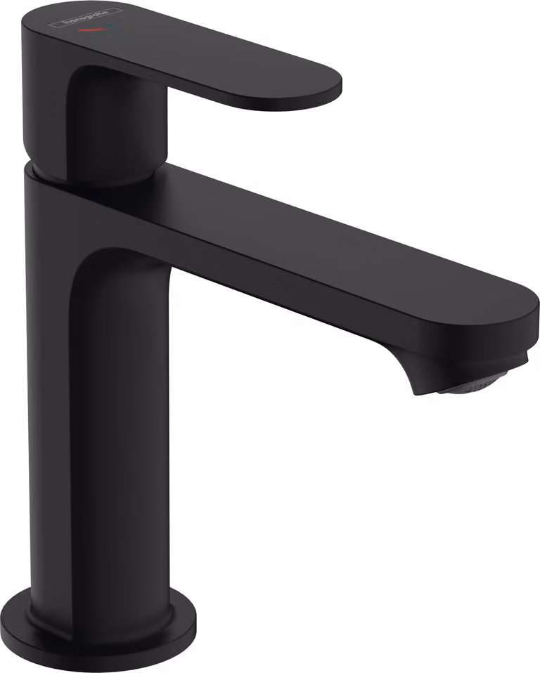 Miscelatore per lavabo Rebris S, altezza del beccuccio 109 mm, finitura nero opaco
