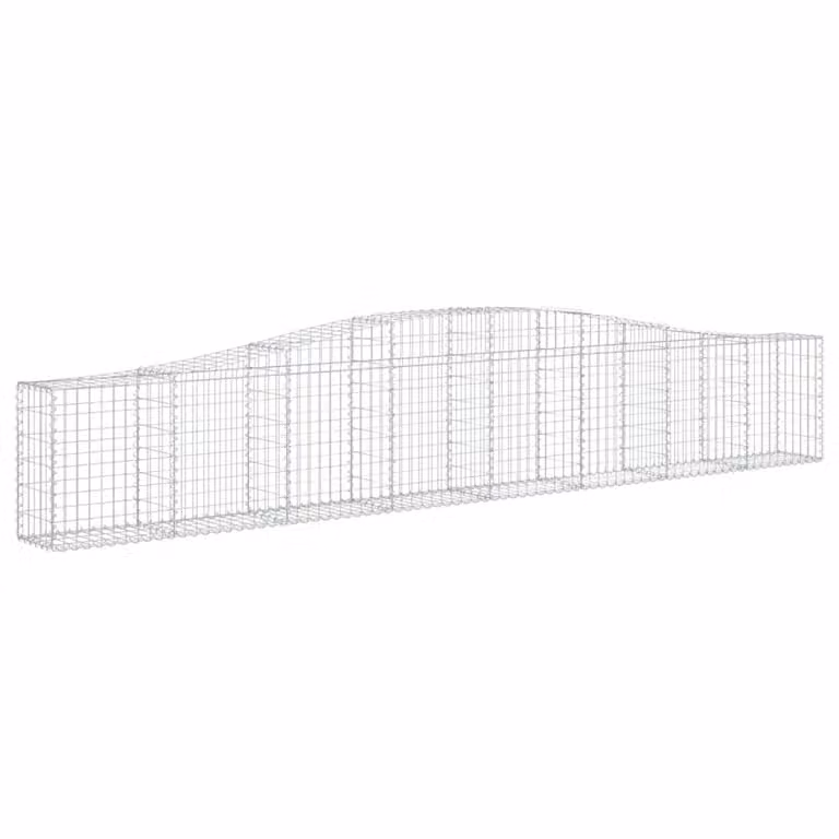 Cesto Gabbione ad Arco 400x30x60/80 cm Ferro Zincato