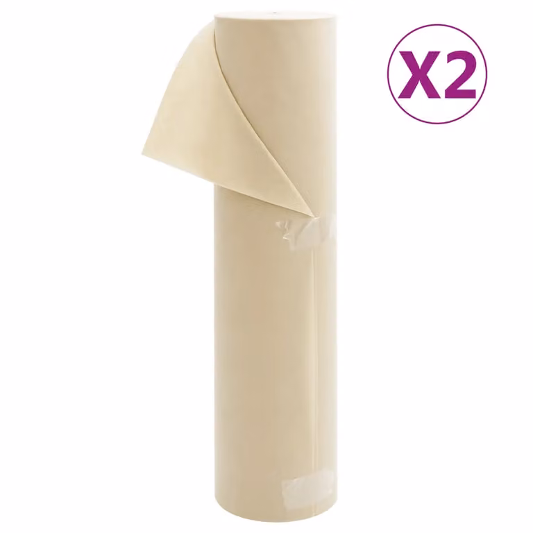 Set di 2 rotoli di copertura per piante vidaXL beige, protezione invernale per orto e giardino ornamentale, 70 g/m², L: 50 cm x P: 1,6 m