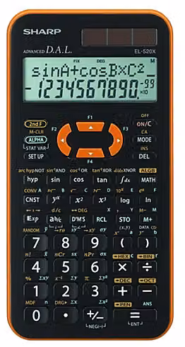 Calcolatrice Sharp EL-520 Nera