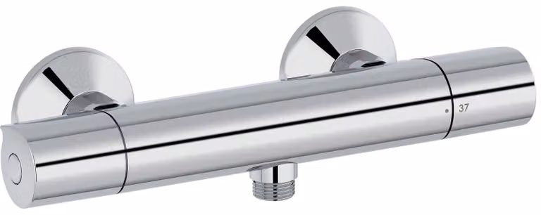 Miscelatore doccia termostatico Simone, cromo, da montaggio a parete, 12 l/min