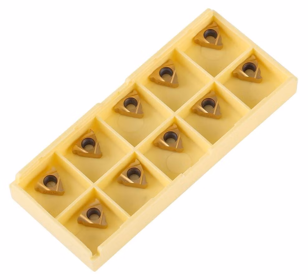 Utensili da taglio 10 pezzi - Inserti in metallo duro per CNC - Modello 11IR A60 - Resistenti - Resistenti al calore - Adatti per acciaio/acciaio inossidabile - Utensili da taglio