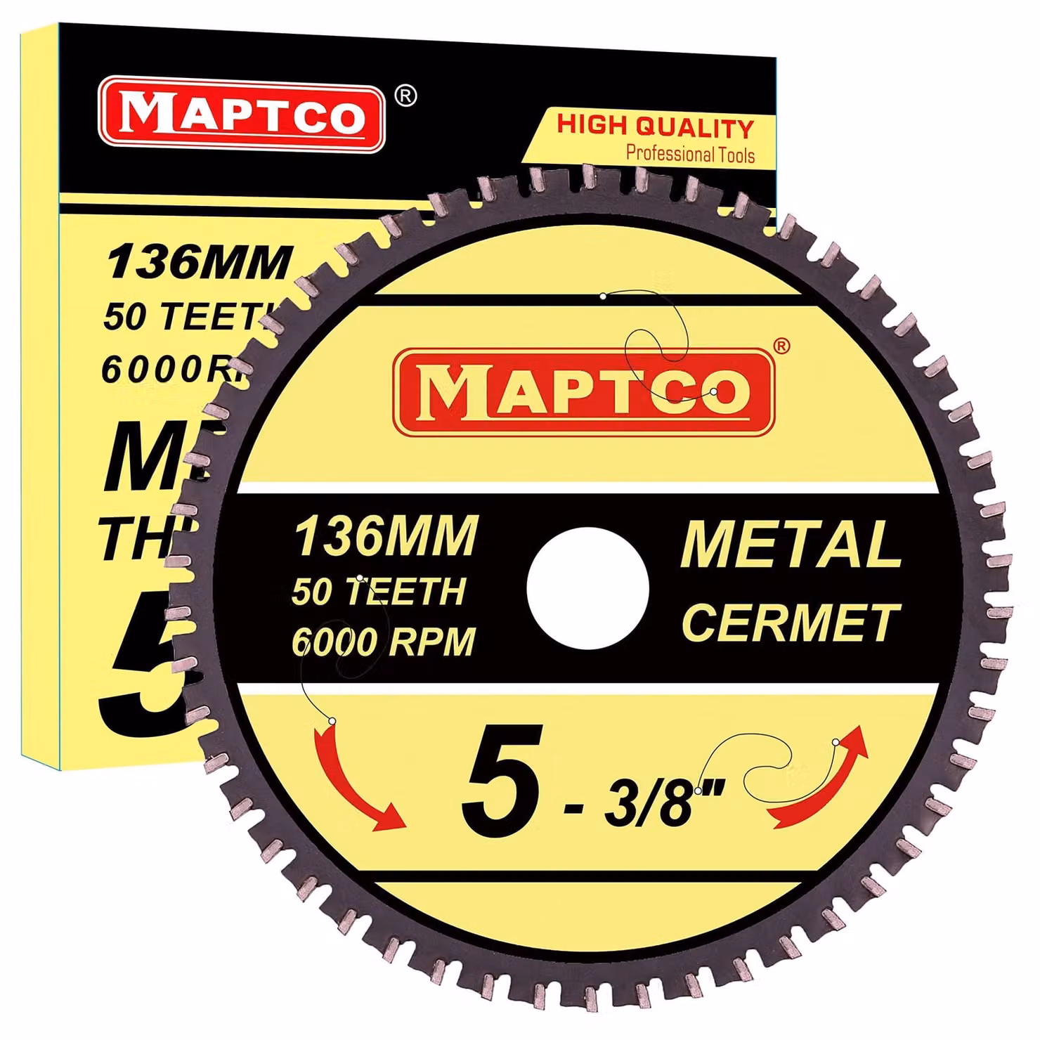 Disco circolare in metalloVetroceramica da 136 mm per il taglio di metalli
