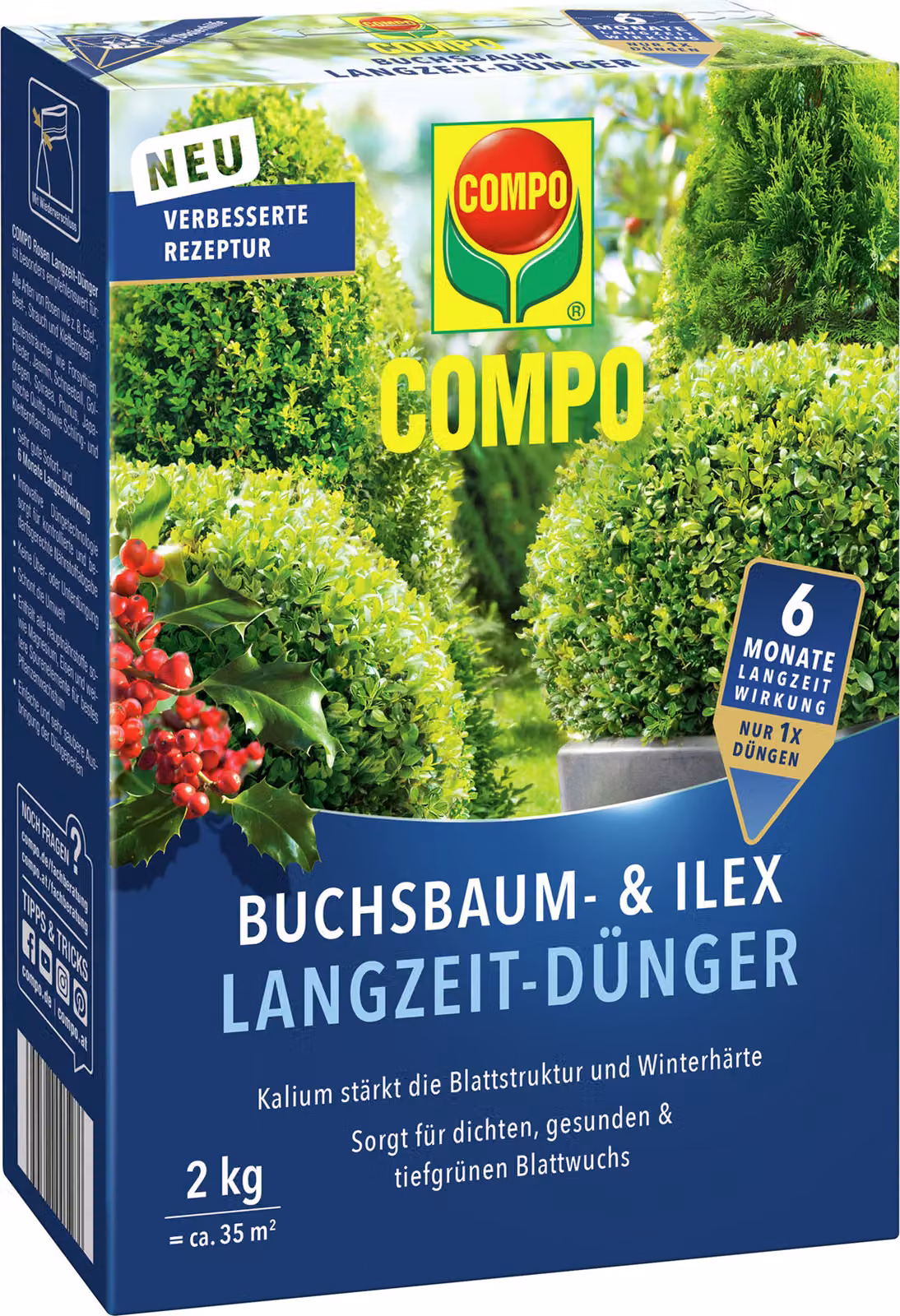 Concime a lenta cessione per bosso e ilex, 2 kg (60010097)