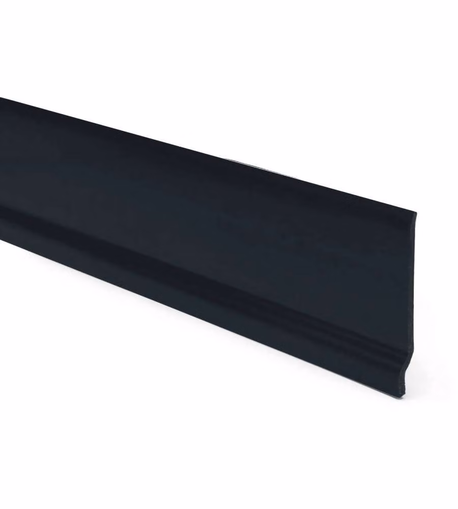 Kimono Battiscopa PVC Nero 7 cm 10 mm per Pavimentazioni Flottanti