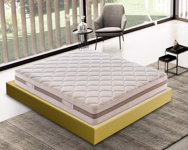 Materasso 160x190 cm, Alto 18 cm, in Schiuma HR, Ortopedico e Indeformabile Rigidità H4, Reversibile Lato Estate/Inverno, 100% Italy