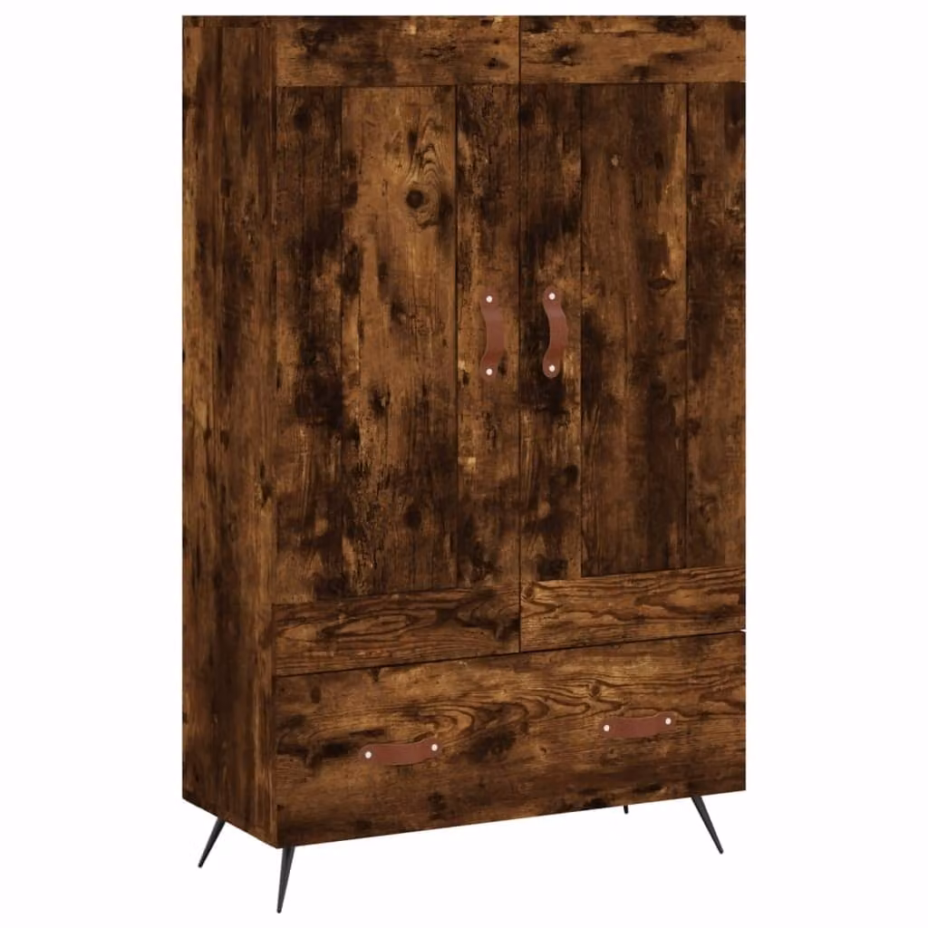 Credenza Rovere Fumo 69,5x31x115 cm in Legno Multistrato