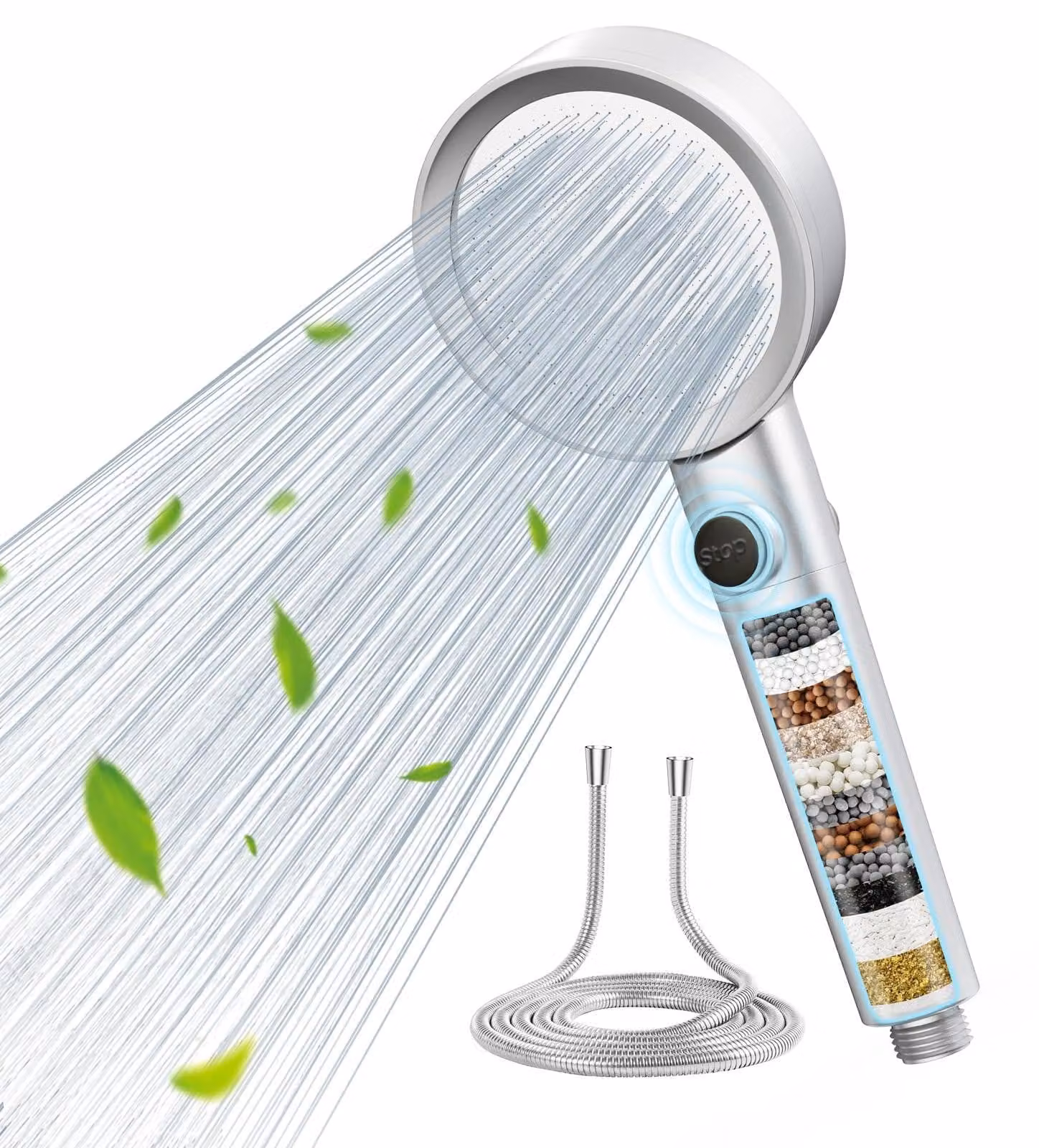 Solidchoice - Doccia con filtro a più di 20 strati per acque dure