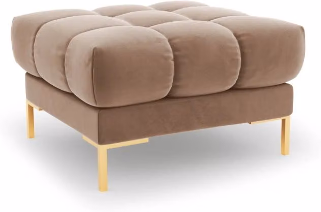 Cosmopolitan Design - Pouf "Bali" in velluto beige