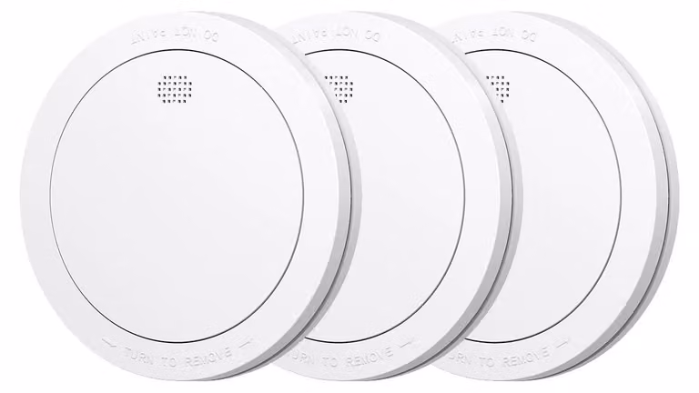 Rilevatore di fumo, batteria con durata di 10 anni, sistema wireless interconnesso, set 1