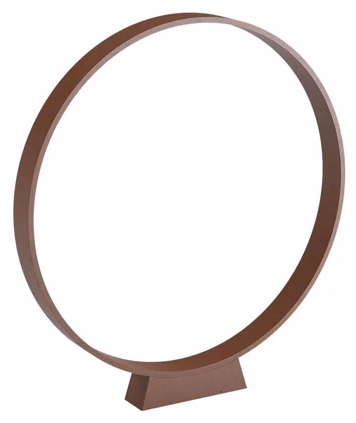Redo Outdoor ONIRO – diametro 60, altezza 6,5 cm – colore marrone ruggine, temperatura di colore 2700K