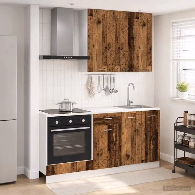 Unità Cucina LYON 5 pz Legno antico Legno ingegnerizzato 3438225