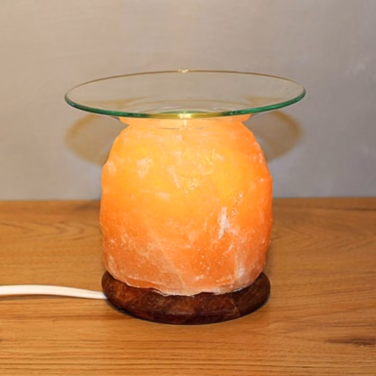 Wagner Life Lampada di sale aromatizzata NATUR per ore atmosferiche, Soggiorno / Sala da pranzo, Pietra, Lampada da tavolo