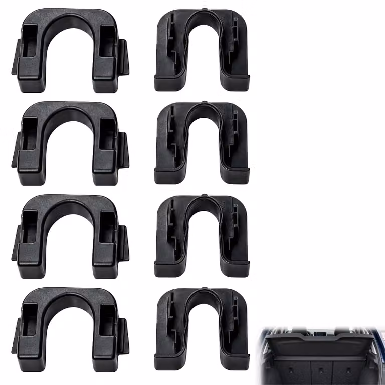 8 clip per portasciugamani, utilizzabili per il bagagliaio dell'auto