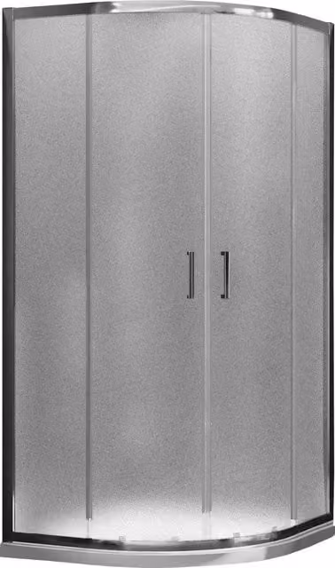 Box Doccia Angolare 80x80 cm 2 Ante Scorrevoli in Cristallo Opaco 6mm H198 Fosterberg Dragor