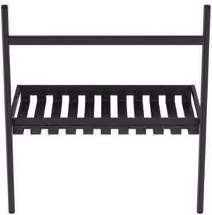 Consolle in metallo CONCA da terra 800x500 mm nero seta 800 x 500 mm nero seta
