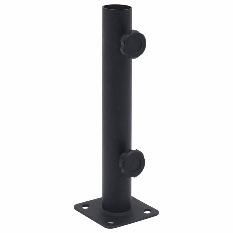 Maison Exclusive - Portaombrelli per pali di diametro 32/34/38 mm, acciaio verniciato opaco nero