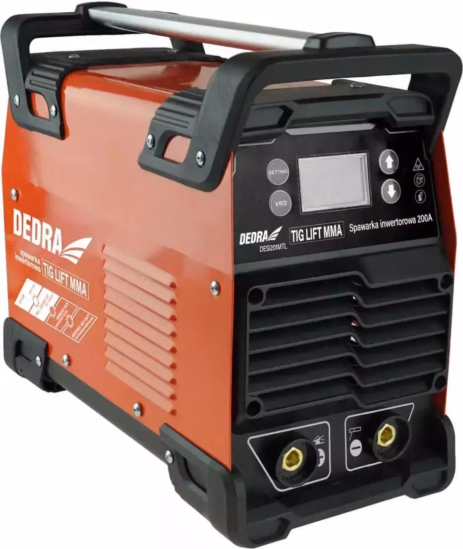 Saldatrice Inverter Mma, Elettronica Dedra Desi201Mtl Max 200A, Display Lcd