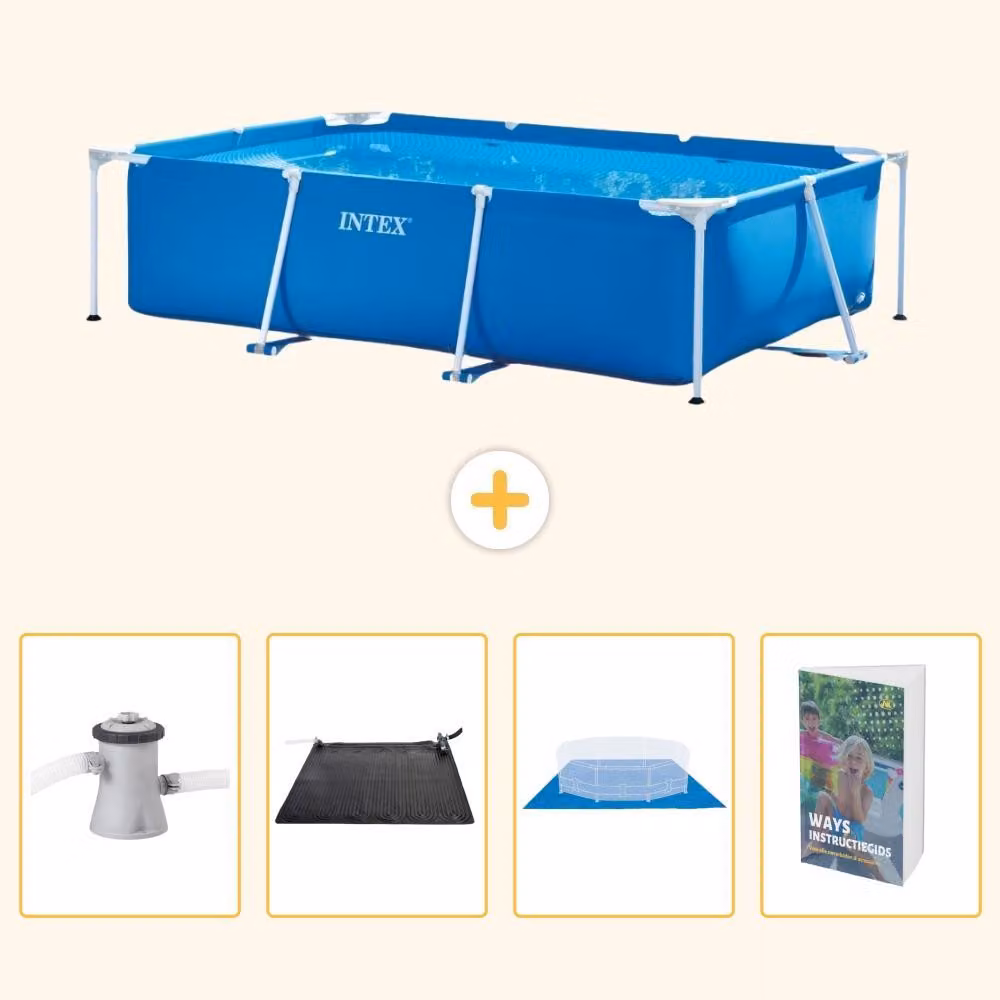 Piscina fuori terra rettangolare - 260x160x65 cm - 5 pezzi - Modello SCB126
