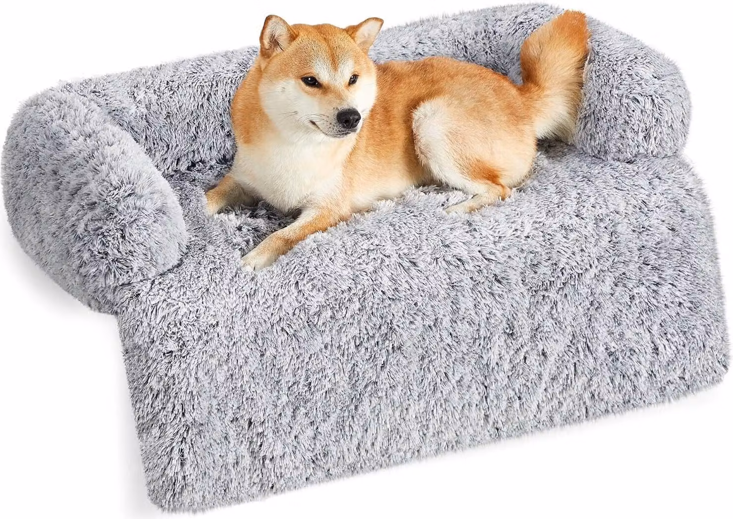Feandrea FluffyHug letto per cani in peluche, coperta per cani da divano, protezione per cani da divano, cuscino per cani, taglia XL, per cani di taglia media e grande, 110 x 95 x 18 cm,