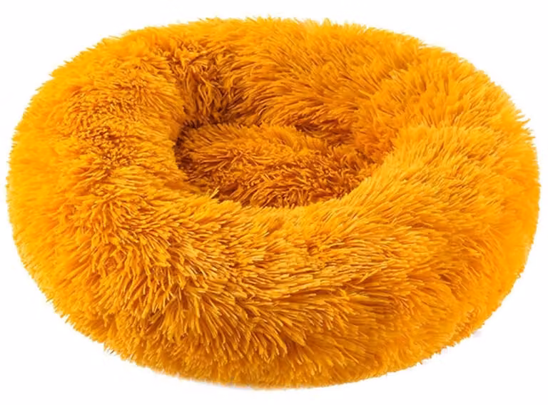 Cuccia per cani, lavabile, morbida, color oro chiaro, dimensioni 80x80x20 cm