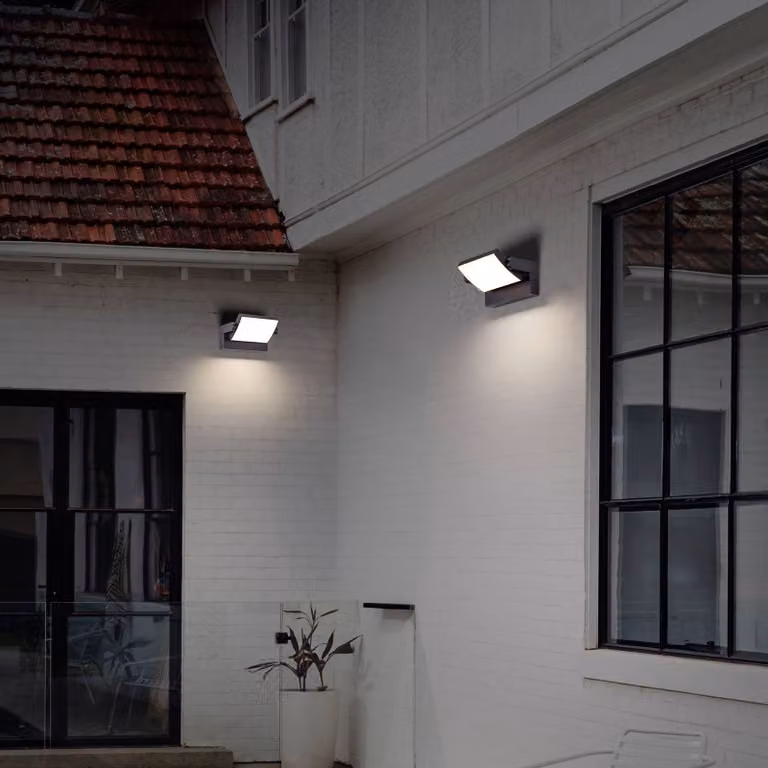 CMD Applique da esterni a LED 9080, Nero, Alluminio, Moderno, Applique LED da esterni