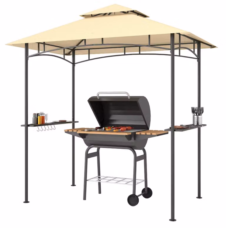 Tenda da giardino - Casetta da giardino - Tettoia esterna - Serra - Gazebo - Con illuminazione a LED
