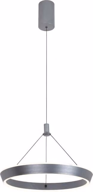 Lampada a sospensione LED ad anello Italux grigia 24W